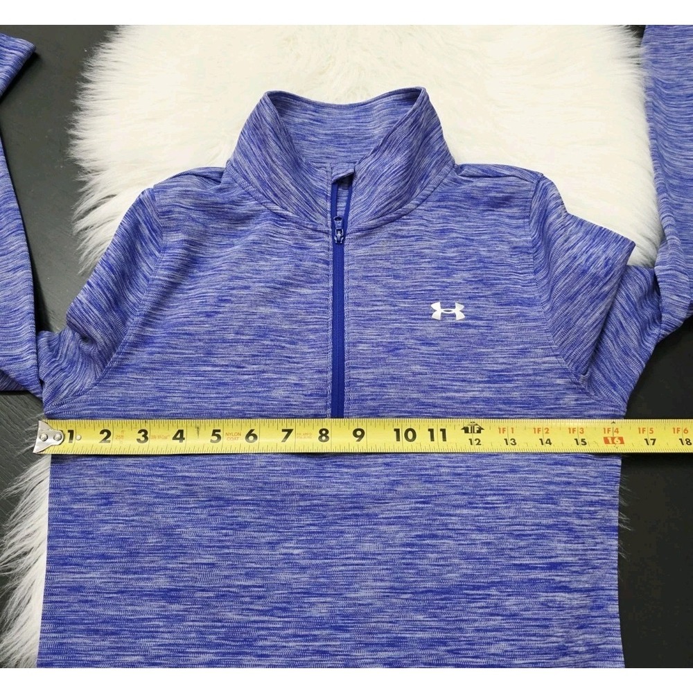 Under Armour Long Sleeve Quarter Zip Top Purple Pullover Women's Size XS - Picture 6 of 8